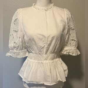 Universal threads smocked blouse size M